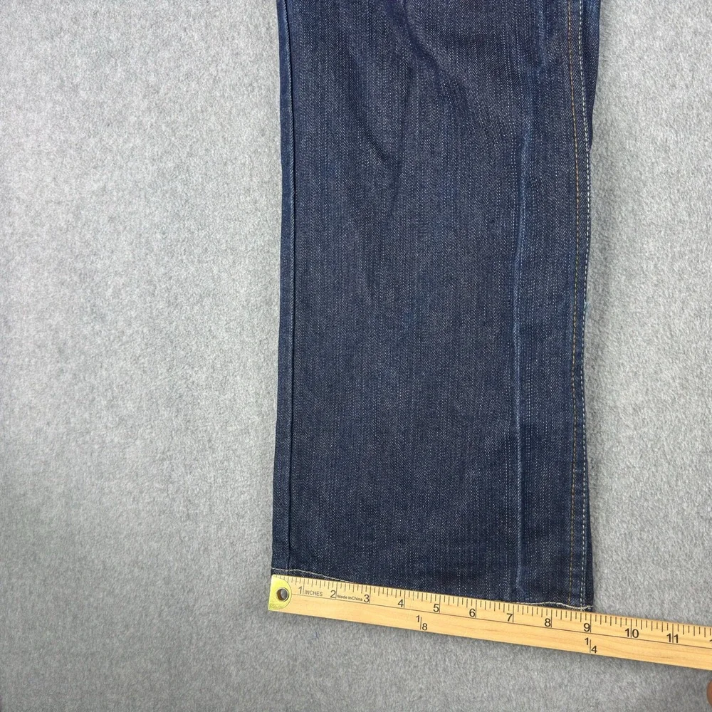 Vintage Y2K Phat Farm Embroidered Baggy Skater Leg Jeans Flap 36x32
